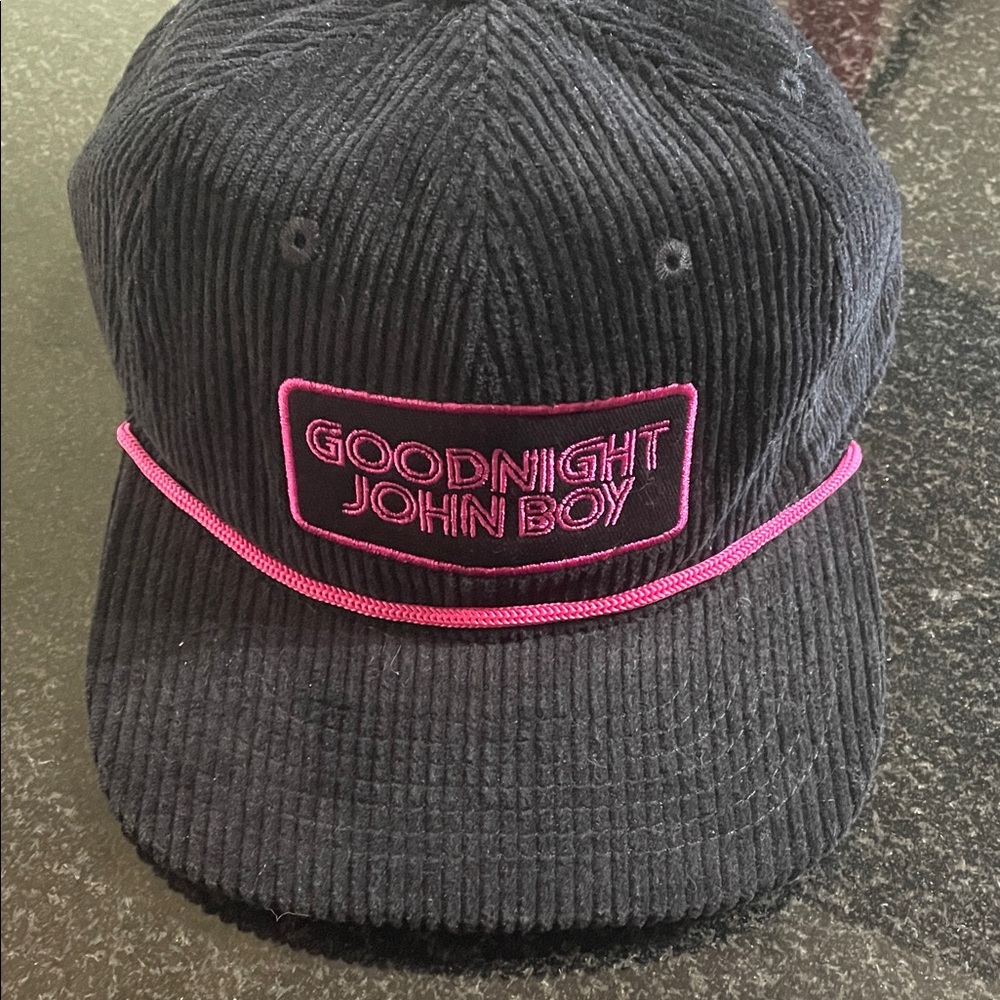 Cap - Black and Pink- Goodnight John Boy